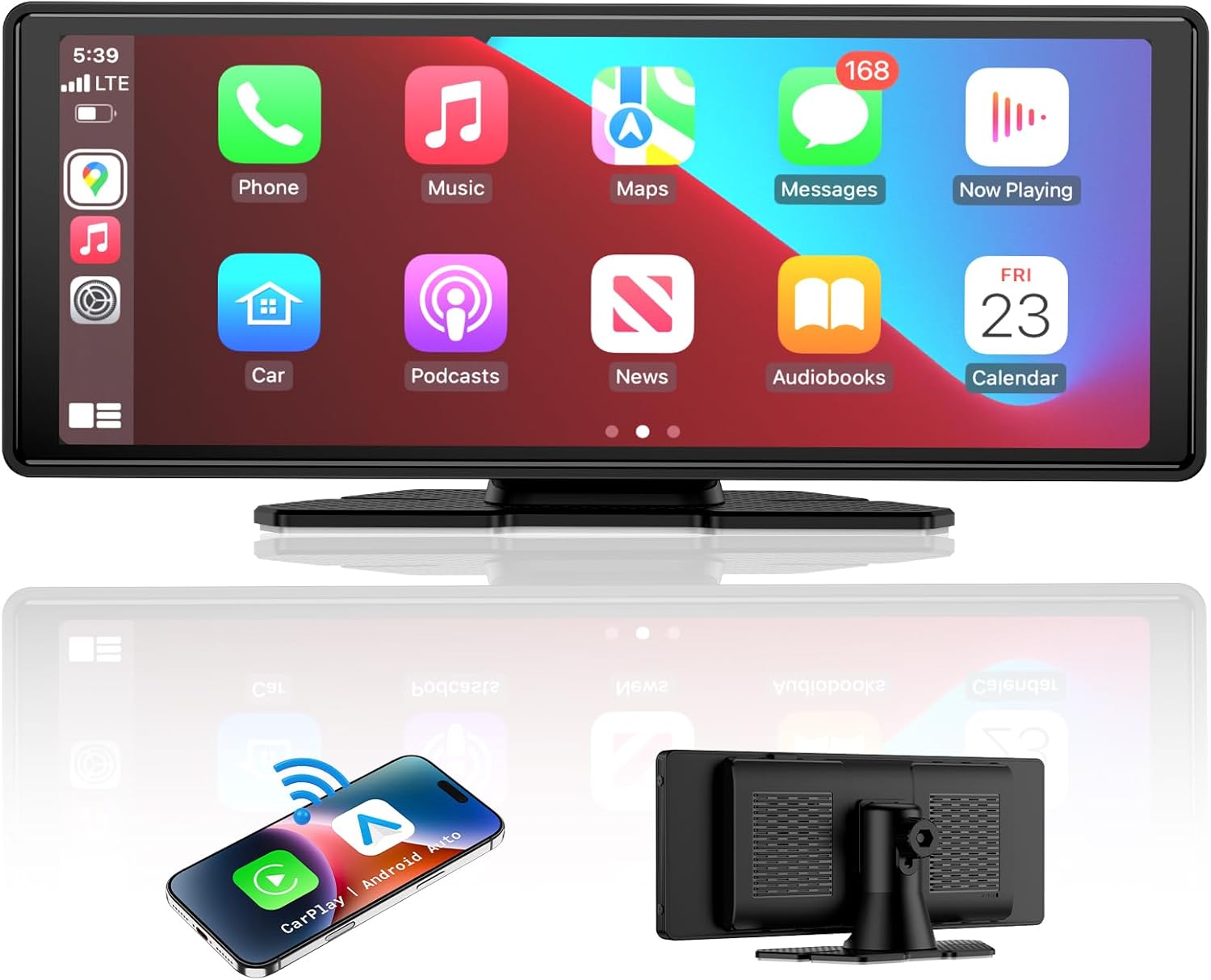 Wireless Apple Carplay Screen for Car, 10.26