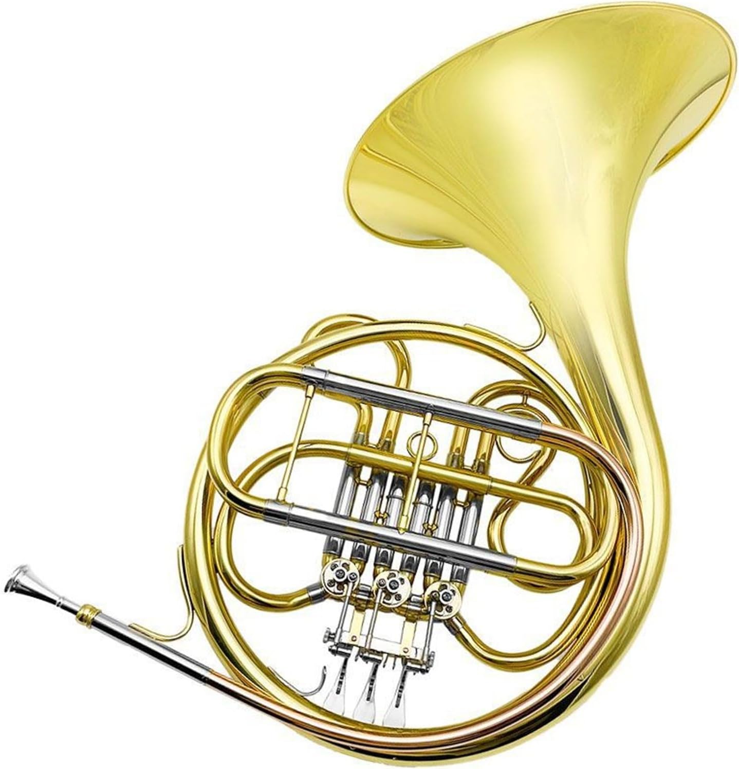 Professional brass instrument 3 key single row F key French horn beginner practice