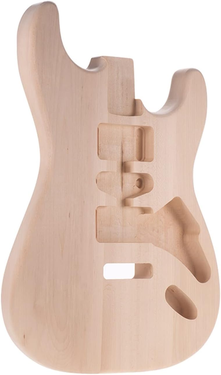 Unfinished Handcrafted Guitar Body Basswood Electric Guitar Body Guitar Replacement Parts Unfinished Guitar Body