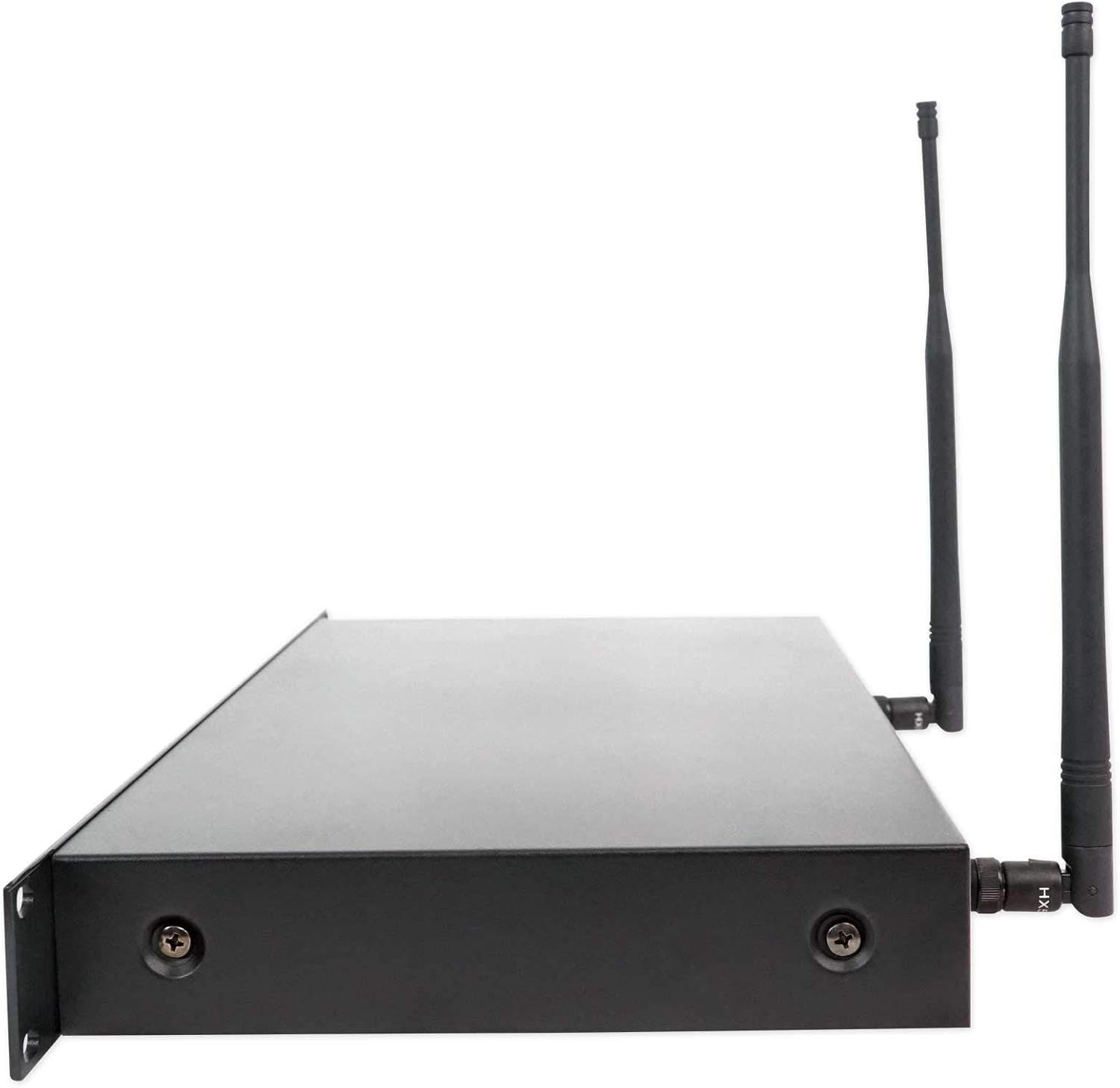 Rockville RWM23UA UHF Wireless Pro Rack Mount Dual Microphone System, 20 Channels, Long Range, Dual LCD Displays, Separate Outputs, for Karaoke and Live Performances