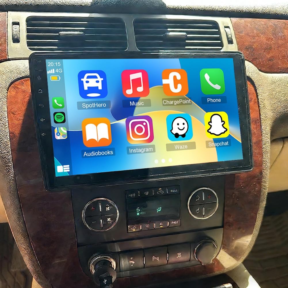 10 Inch IPS Touchscreen Android 15 Car Stereo for Chevrolet Impala 2006 2007 2008 2009 2010 2011 2012 with Wireless CarPlay & Android Auto Car Radio,Support WiFi 6, Bluetooth 5.4, Backup Camera, SWC