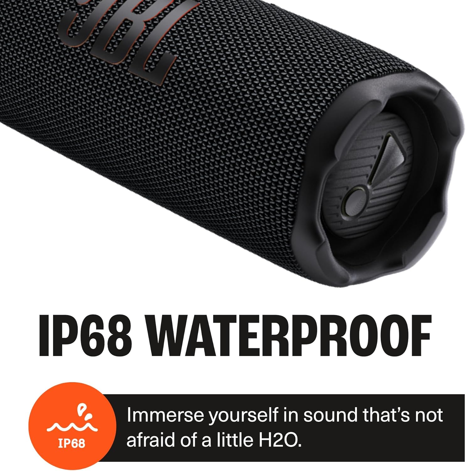 JBL Flip 7 (Black) + Bundle with divvi! Protective Hardshell Case (Black)