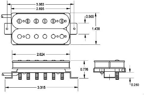 Seymour Duncan Pegasus Trembucker Humbucker - black