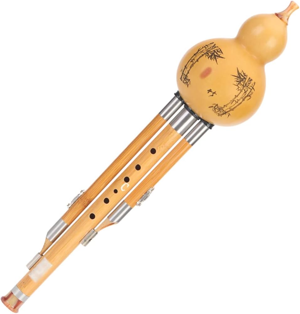 Musical Instruments Playing The Cucurbit Flute On Stage Traditional Instrument Hulusi Ethnic Instruments Gift For Beginner Music Lovers Easy To Carry Out (Color : WoodA, Size : B flat)
