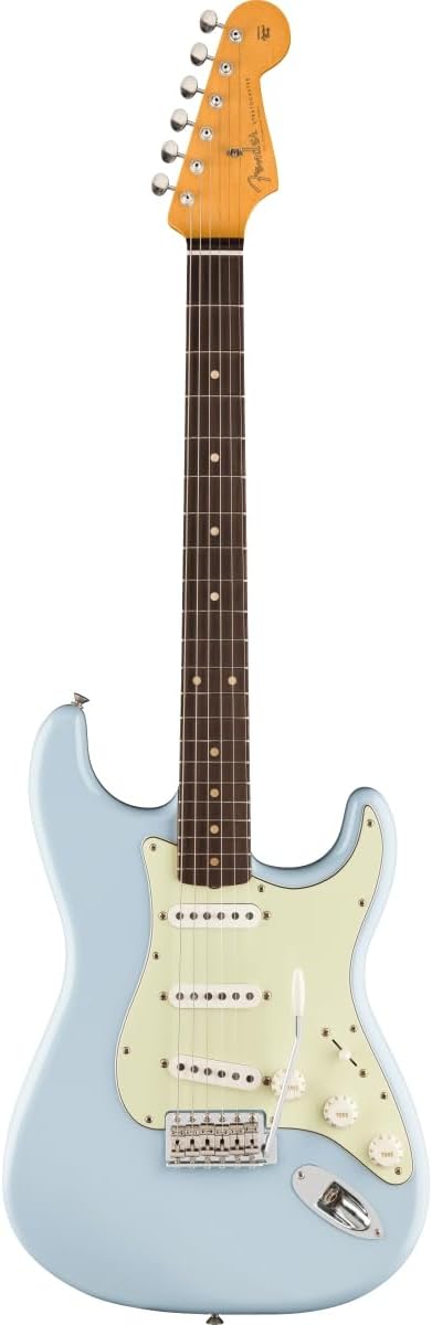 Fender Limited Vintera II Road Worn '60s Stratocaster Electric Guitar - Sonic Blue, Rosewood Fingerboard
