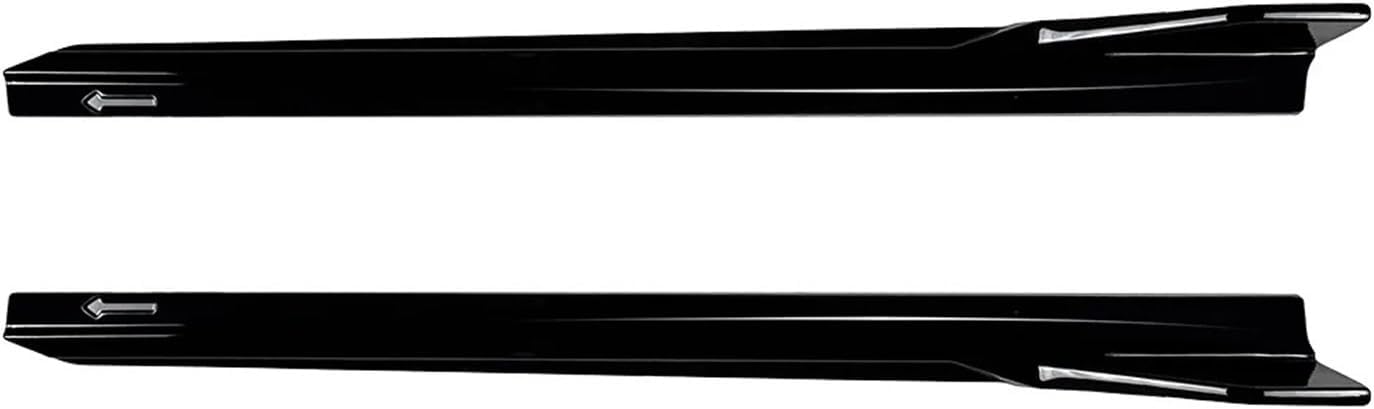 Side Skirts Car Side Skirt Bumper Spoiler Splitter Protector Compatible for BMW X3 X4 G01 G02 Sport 2018-2024 Extension Bumper Lip(Glossy Black)