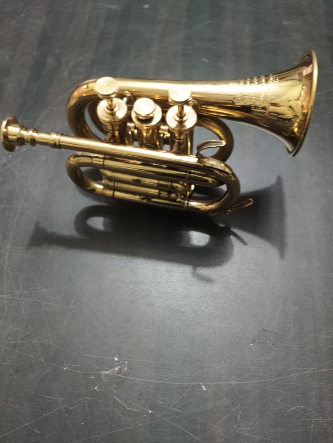 Brass Bb Flat Musical Instrument Euphonium Mouthpiece (Brass) 10 Inch