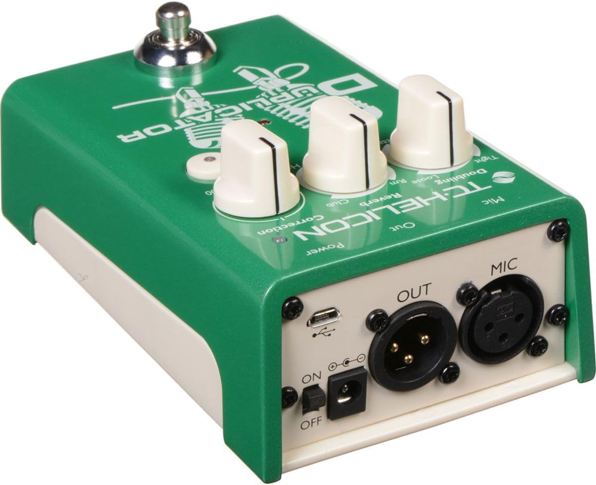 TC Helicon DUPLICATOR Ultra-Simple Vocal Effects Stompbox with Doubling, Reverb and Pitch Correction
