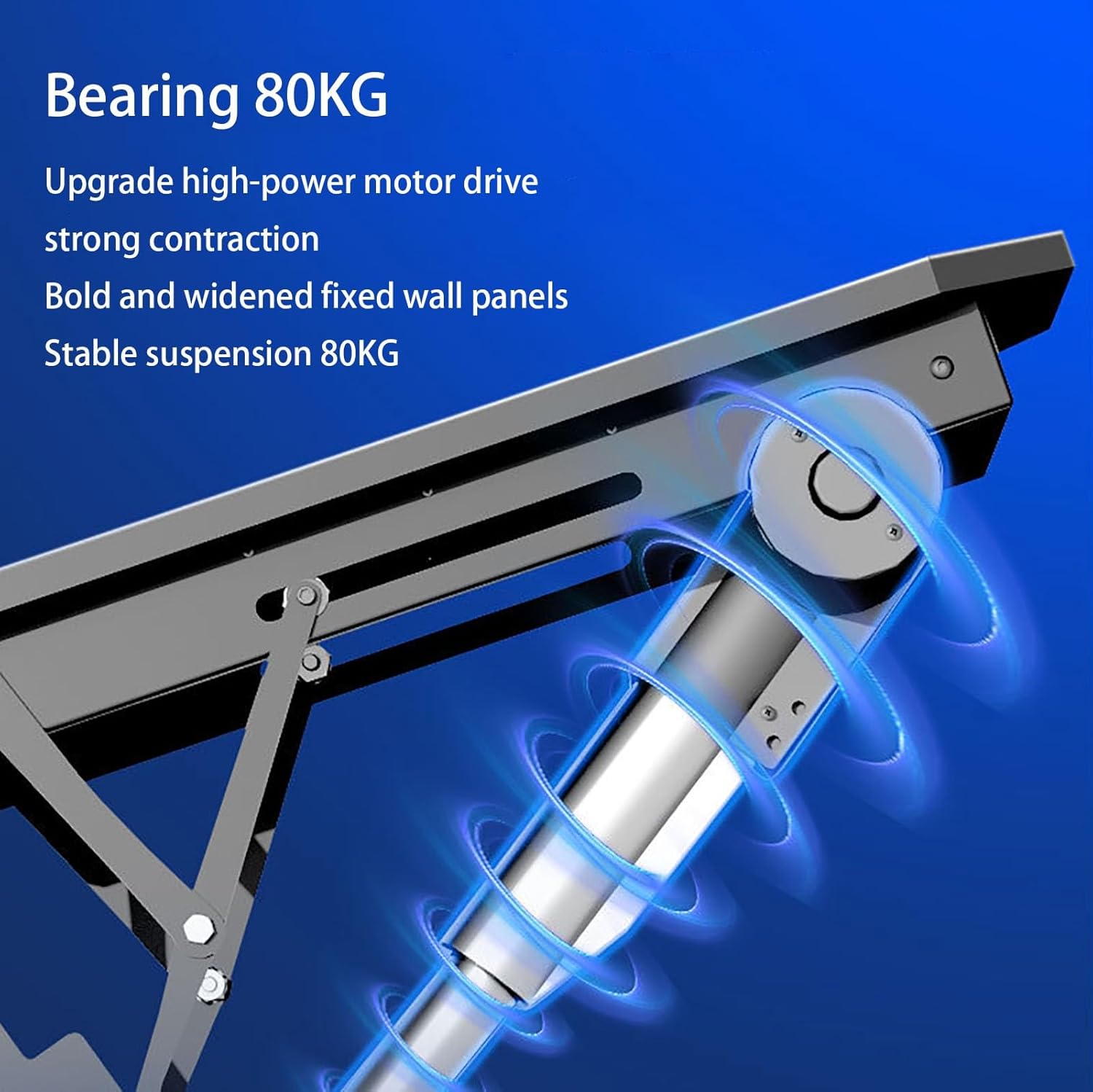 Steel Electric TV Wall Mount for 50 to 90 Inch LCD LED Plasma Screen, Above Fireplace Height Adjustable Motorized TV Pull Down Mantel Bracket