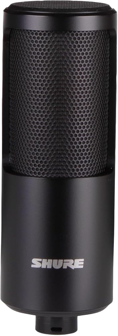 Shure SM4-K Studio Condenser Microphone – XLR Mic for Home Studio Recording, Vocals & Instruments with Mix-Ready Sound & All-Metal Construction, Black