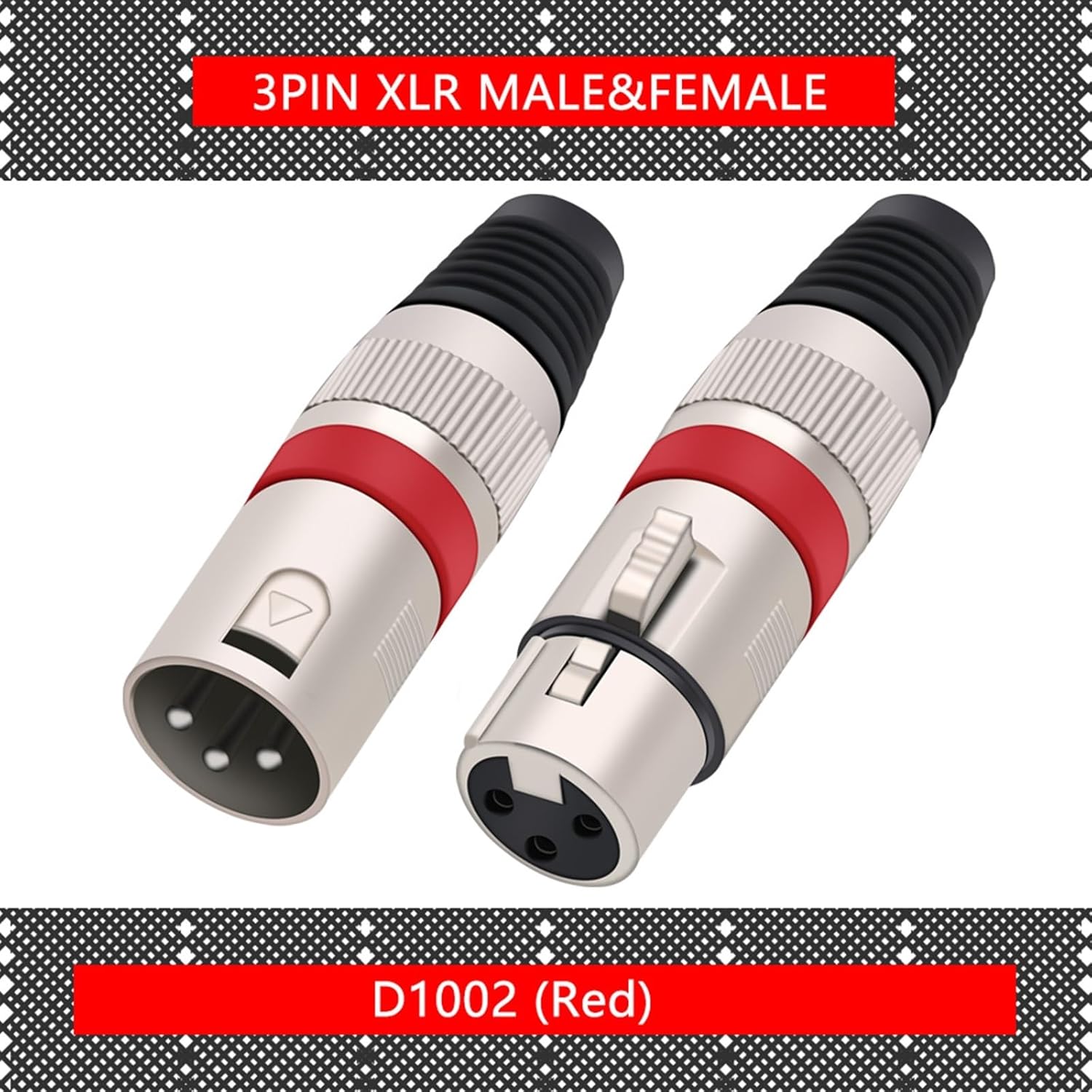 10Sets/lot 3 Pin XLR Connectors Male+ Female 3 Pole XLR Plug Jack Socket Microphone MIC Cable Terminal Wire Connector (Color : 10xM 10xF-Green)