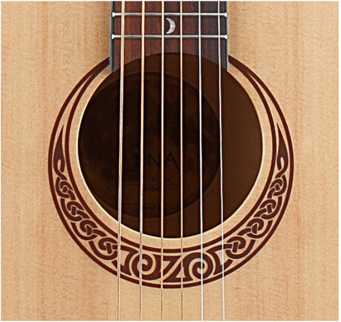 Luna Gypsy Parlor Student Guitar with Built-In Tuner