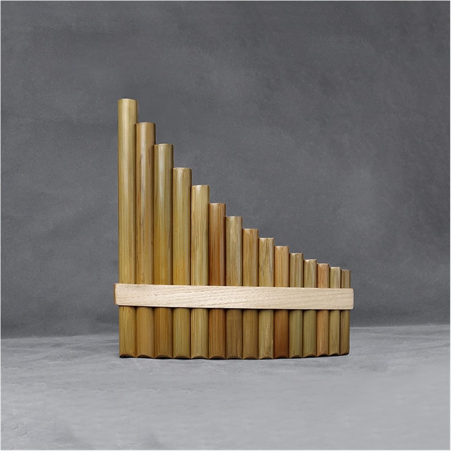 PanPipes Woodwind Instrument 15 Pipes G Key Pan Flute Pan Pipes Woodwind Instrument Bamboo Pan Flute (Color : Left-Hand)
