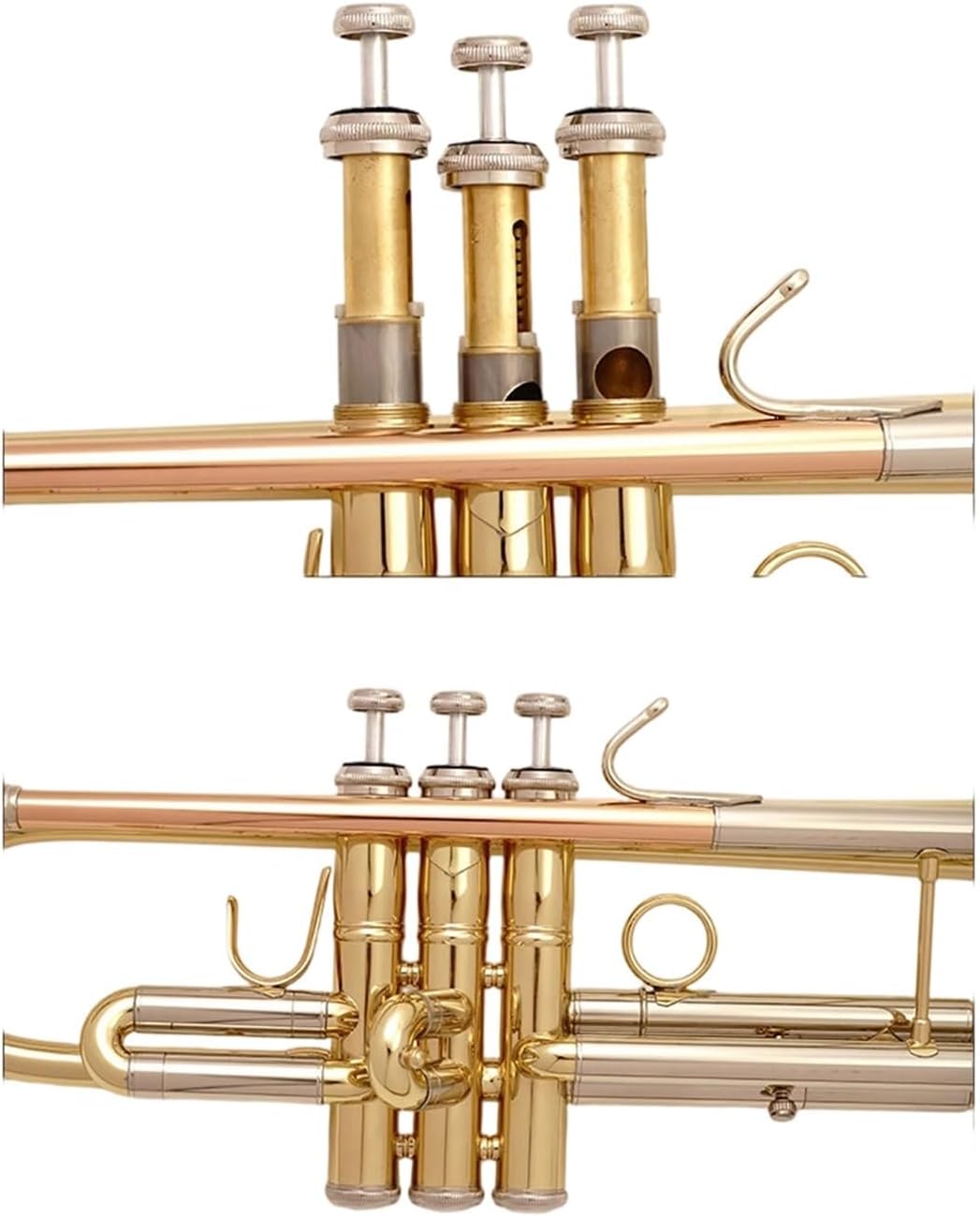 Trumpet Brass Set B Flat Trumpet Instrument Brass Lacquer Gold Adult Beginner Instrument Dedicated