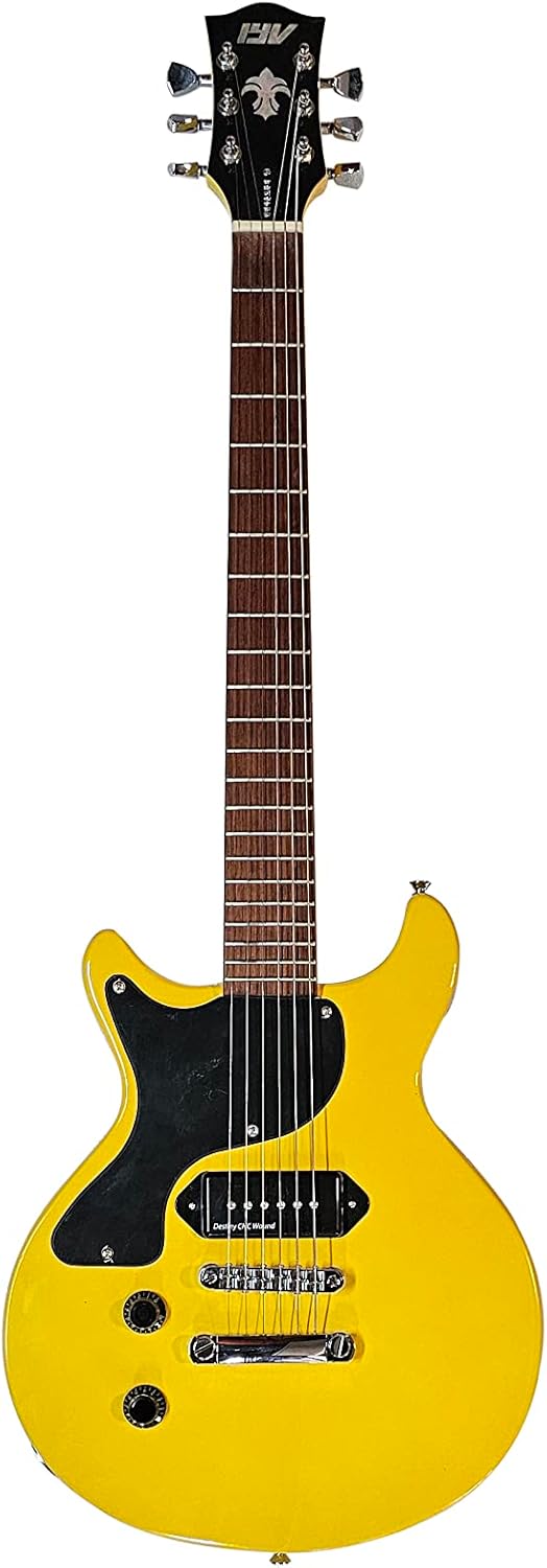 IYV 6 String ILJR-200 LH, Solid Basswood Body Electric Guitar, TV Yellow, left hand