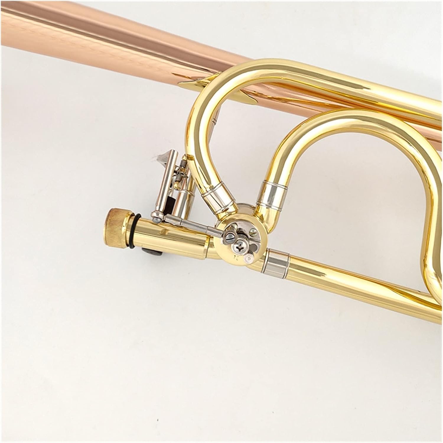 TSTS Tenor Trombone Bb/F Tone Phosphor Copper Bell with Mouthpiece Carry Case Cleaning Cloth Beginner Trombone