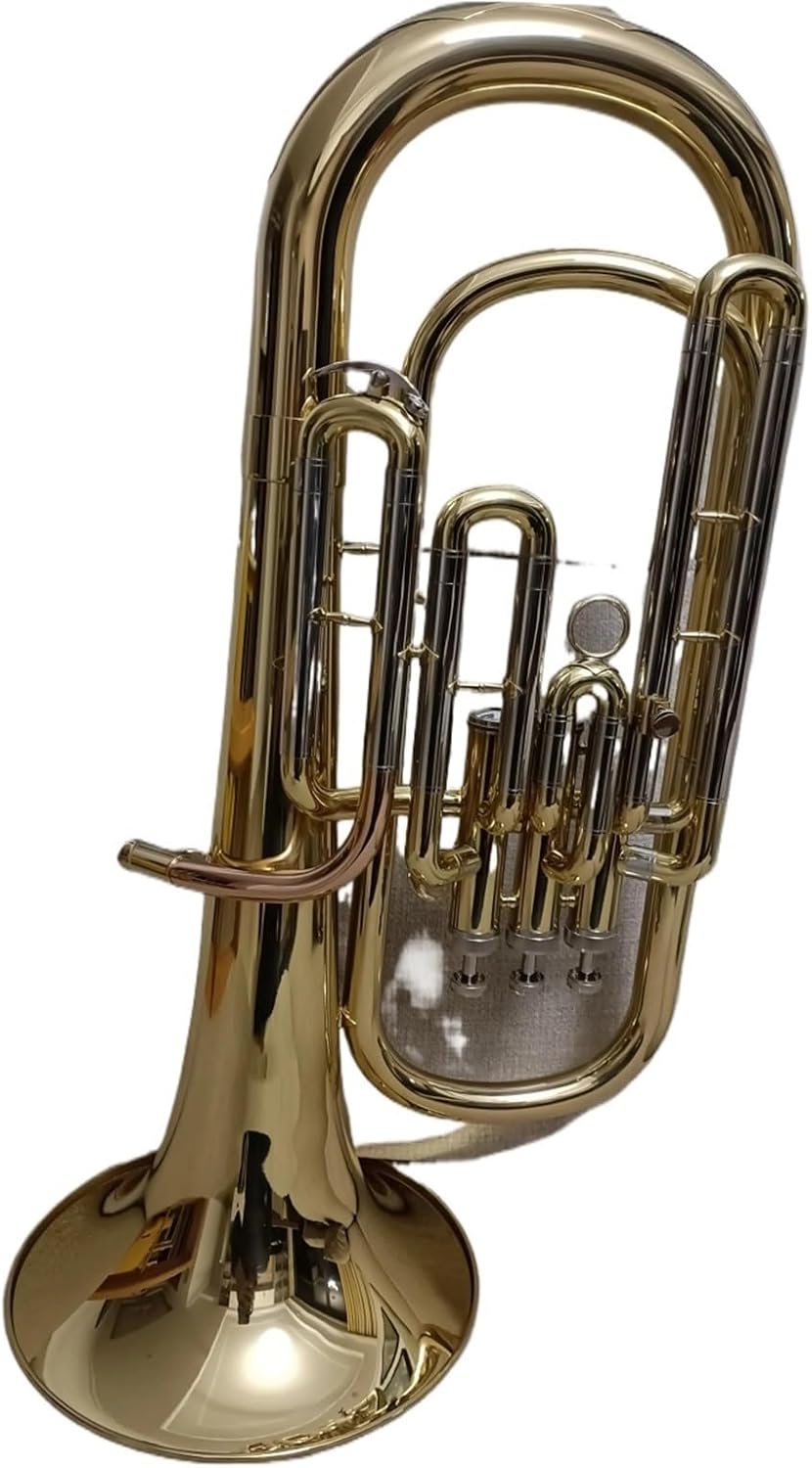 Beginner euphonium Original Brass Gold-plated Baritono B-flat Tenor Professional-grade Tone Three-key Euphonium Instrument Trumpet Horn