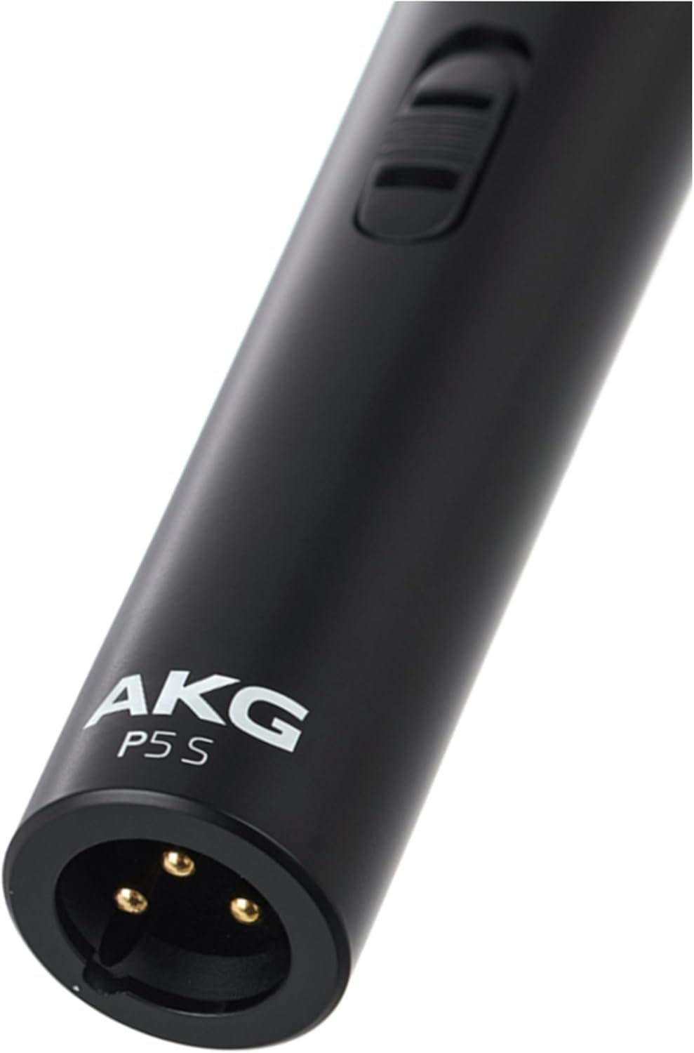 AKG Pro Audio P5 S High-Performance Supercardioid Dynamic Vocal Microphone with On/Off Switch, XLR Wired Mic for Stage, Studio Recording & Live Performance, Includes Stand Adapter and Zip Bag, Black