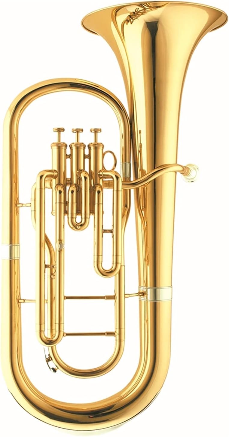 Gold Lacquer Piston Valve Euphonium 3 Pistons Student Euphonium