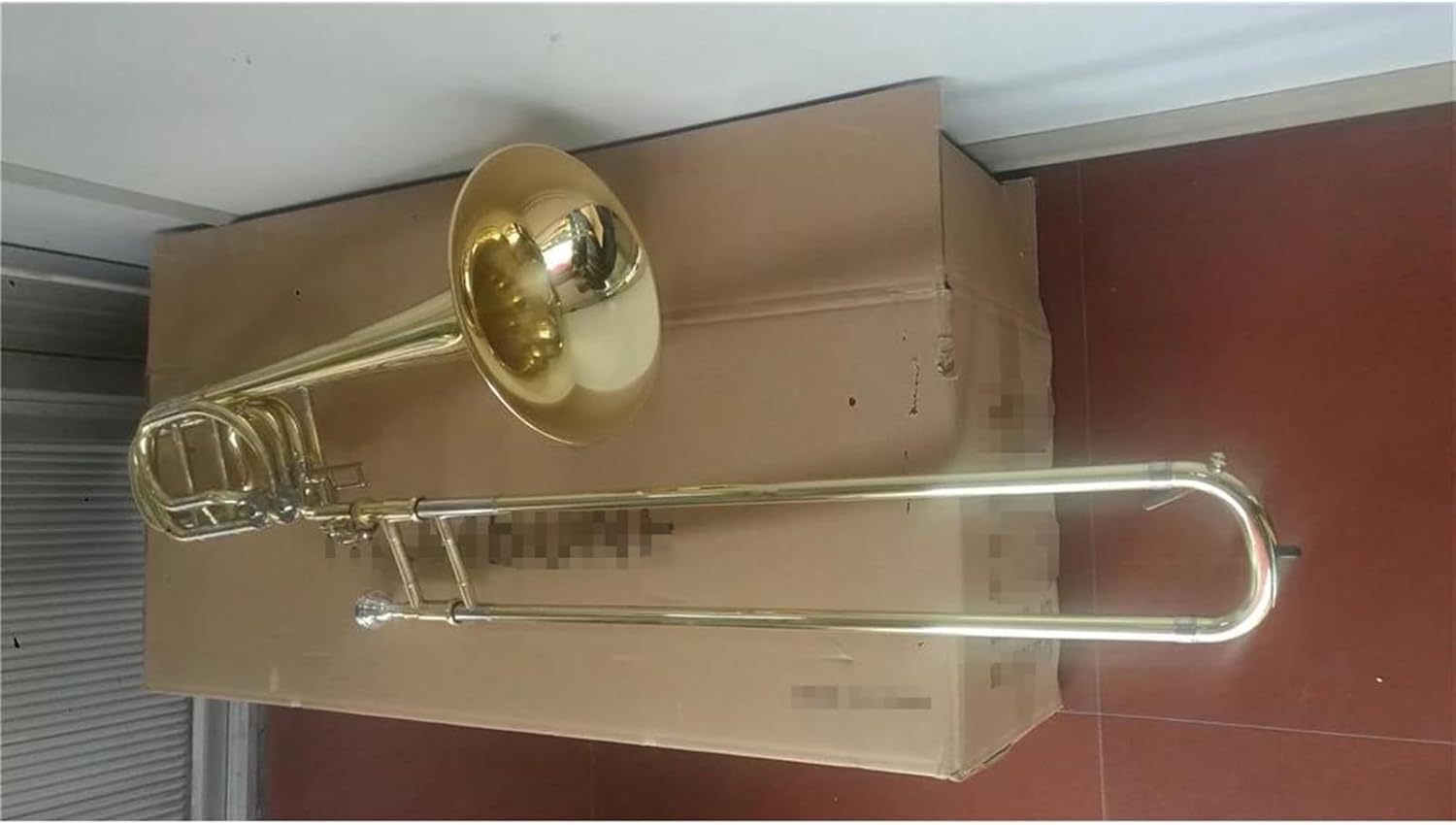 Professionals euphonium High Grade Gold Lacquer Brass Body Bass Trombone