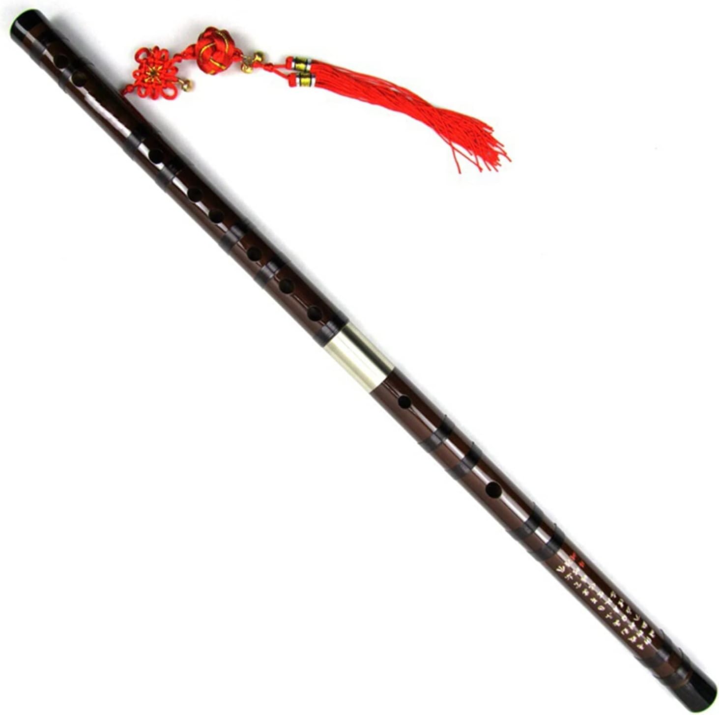 TSTS Chinese Bamboo Flute Performance-Type Bitter Bamboo Flute Horizontal Flute Beginner Woodwind Instrument with Accessories (Color : C)