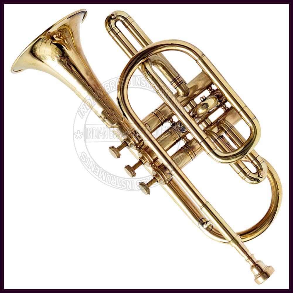 CORNET Bb PITCH BRASS WITH HARD CASE AND MOUTHPIECE