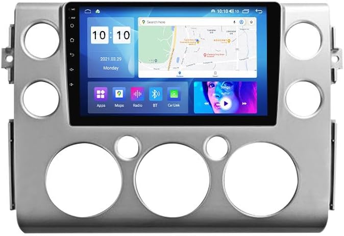 Android Car Stereo for Toyota FJ Cruiser J15 2006-2020,9 inch IPS Touchscreen with Upgrade Wireless CarPlay & Android Auto,WiFi/GPS,Support SWC and Subwoofer,8-Core 8G+256G