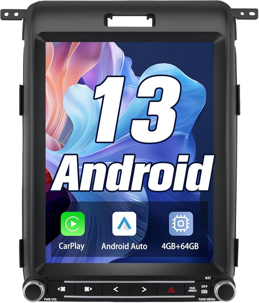 Car Stereo for Ford F150 Radio Upgrade,Fit 2013 2014,12.1inch Touch Screen, Support Carplay and Android Auto, 4GB RAM+64GB ROM