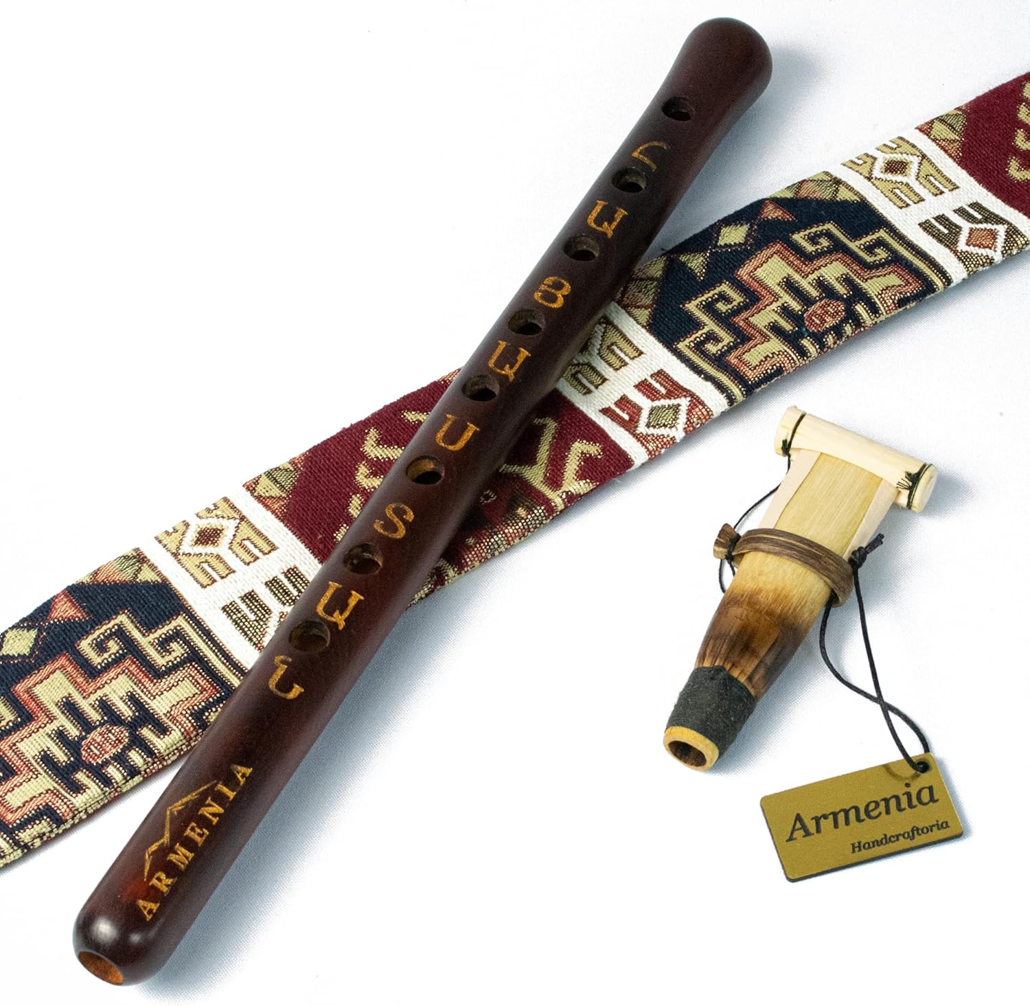 Armenian DUDUK Handmade From ARMENIA - Apricot Wood Semi-Professional Woodwind Instrument - Oboe Balaban - Gift Playing Instruction and national case