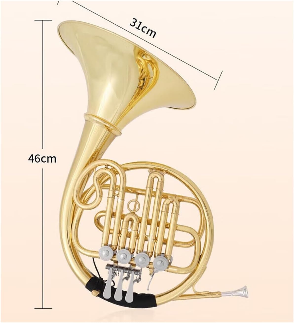 4 Key French Horn French Horn Instrument Single Row Four Keys B Flat Key Beginners And Adults