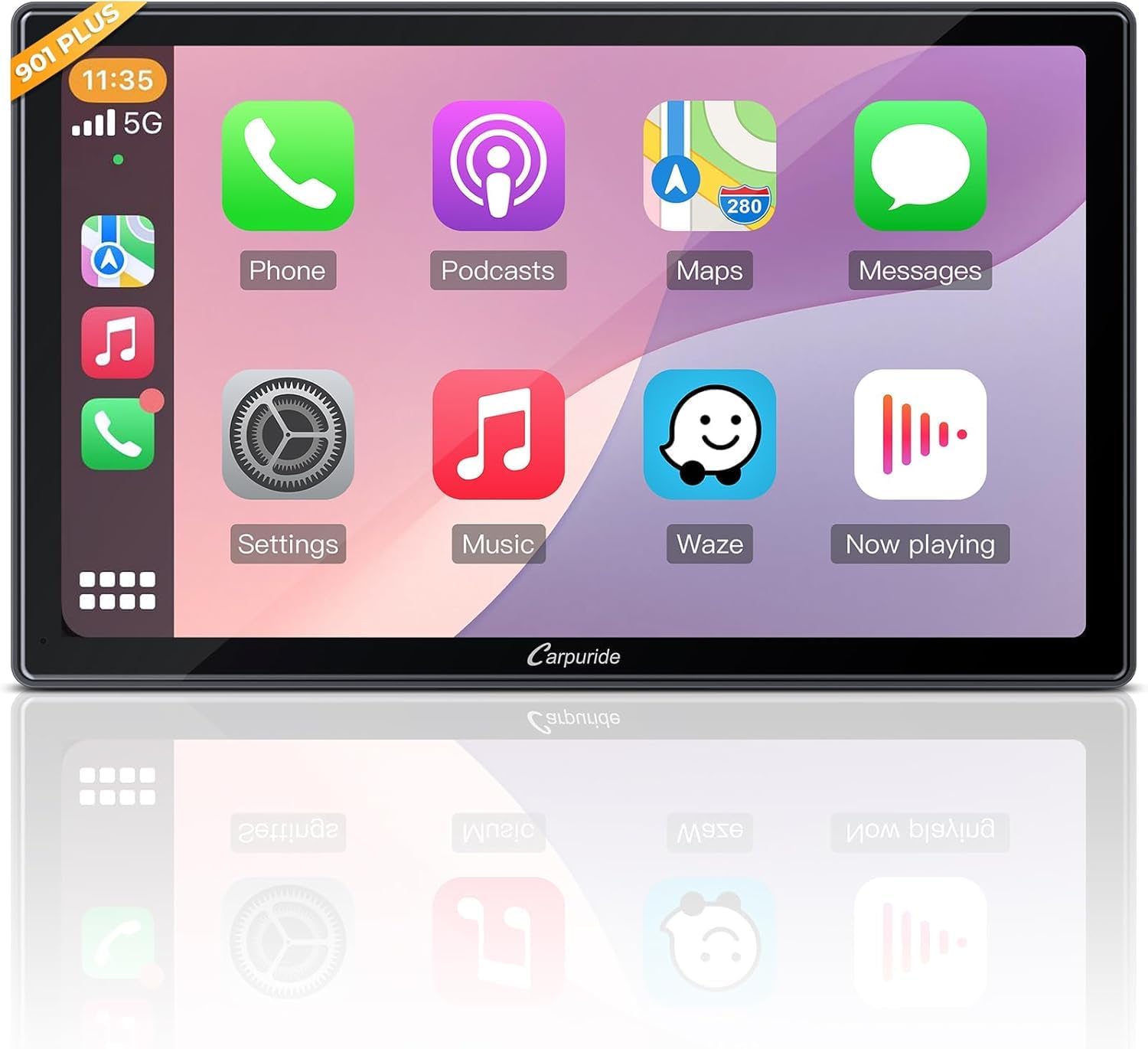 CARPURIDE 9 inch W901 Plus, Wireless CarPlay & Android Auto & Android 12.0 System, Online & Offline GPS Navigation Car Play Screen for Car, G00GLE Play, Netflix, Mirror Link, Bluetooth Audio