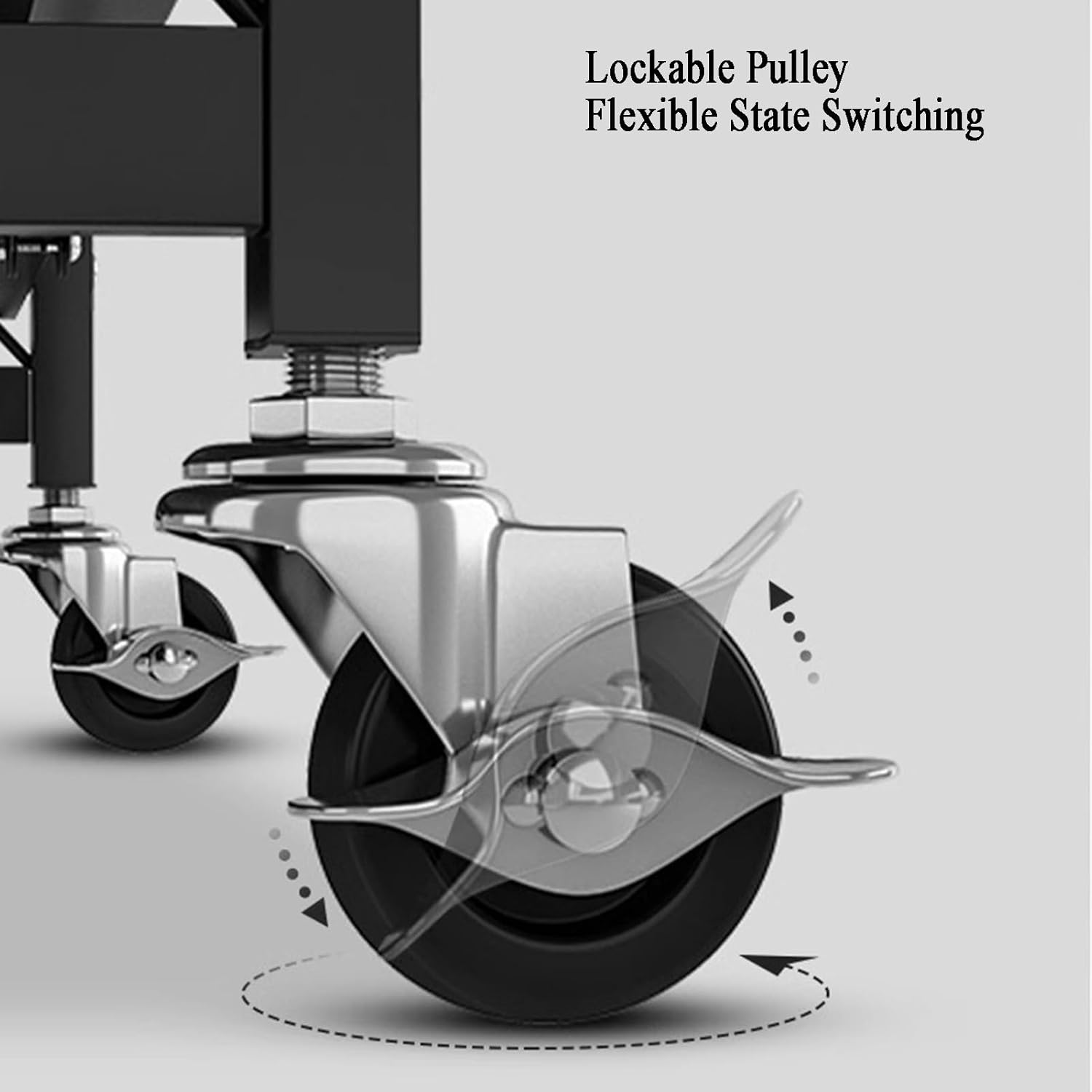 5 Cube Bookshelf, Foldable Simple Mobile Bookshelf, Multi-Layer Home Desk Side with Wheels, Suitable for Reading Corner, Living Room (Black, White)(Black,80 X 35 X 162cm) (White 80 X 35 X 162cm)