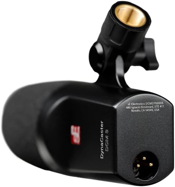 SE Electronics DCM3 Dynacaster DCM 3 Broadcast Microphone, Black