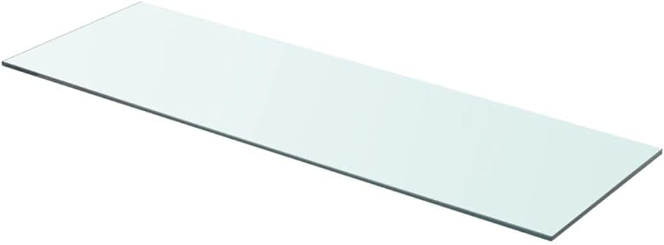 Shelf Panel Rectangular Floating Glass Shelf Clear, 2 pcs- 31.5