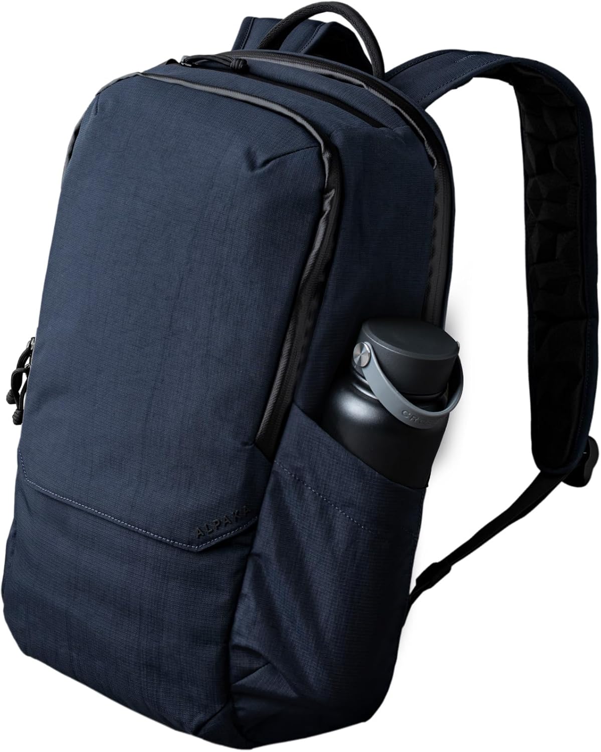 ALPAKA Elements Backpack Pro 24L - Moonlight Blue Laptop Backpack Fits 16'' Laptop with Dual Bottle Pockets, Travel Backpack for Men, Weather-Resistant 400D Axoflux Fabric for Business or College