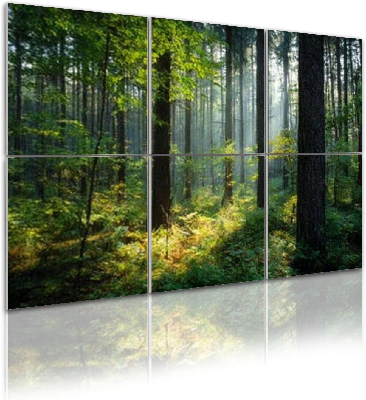 6 Pack Art Acoustic Panels Self Adhesive Beautiful forest 48