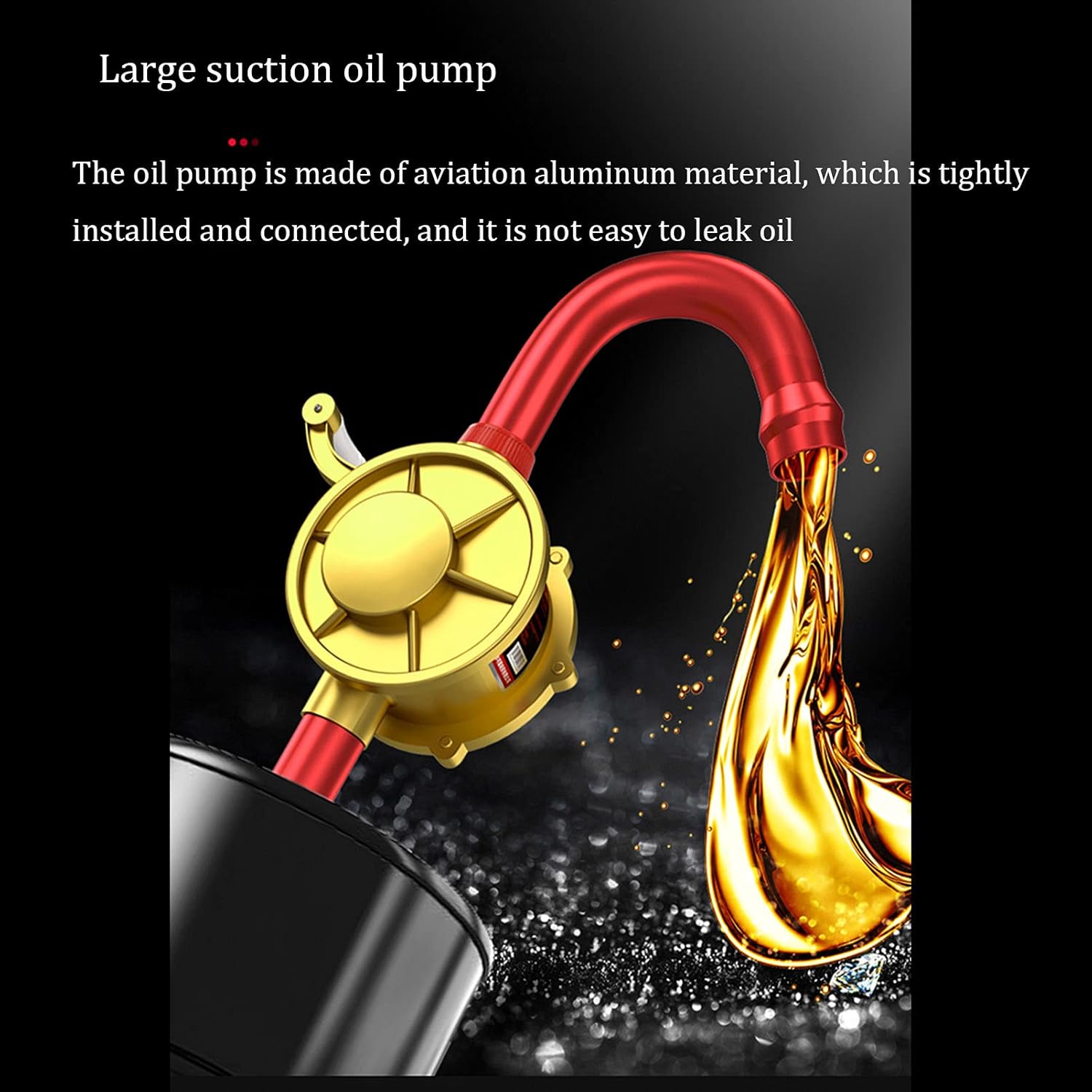 Hand Tool Rotary Barrel Pump,Drum Rotary Hand Pump New Oil Fuel Barrel Heavy Duty，Transfers Antifreeze, Gas, Kerosene, Hydraulic Fluid, Oils and More for Use On 15 to 55 Gallon Drums