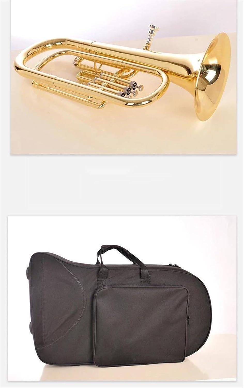 Beginner euphonium Japan Original Brass Gold-plated Baritono B-flat Tenor Three-key Euphonium Instrument Trumpet Horn
