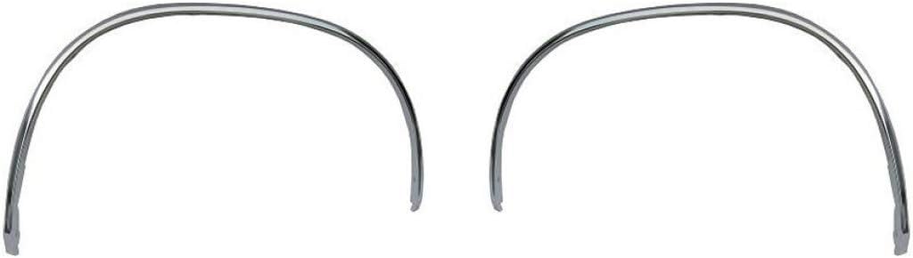 For Chevy S10 Blazer Fender Flare 1983-1994 Driver and Passenger Side Pair/Set | Front | Chrome | Steel | Wheel Opening Molding | GM1290110 + GM1291110 | 14033615 + 14033616