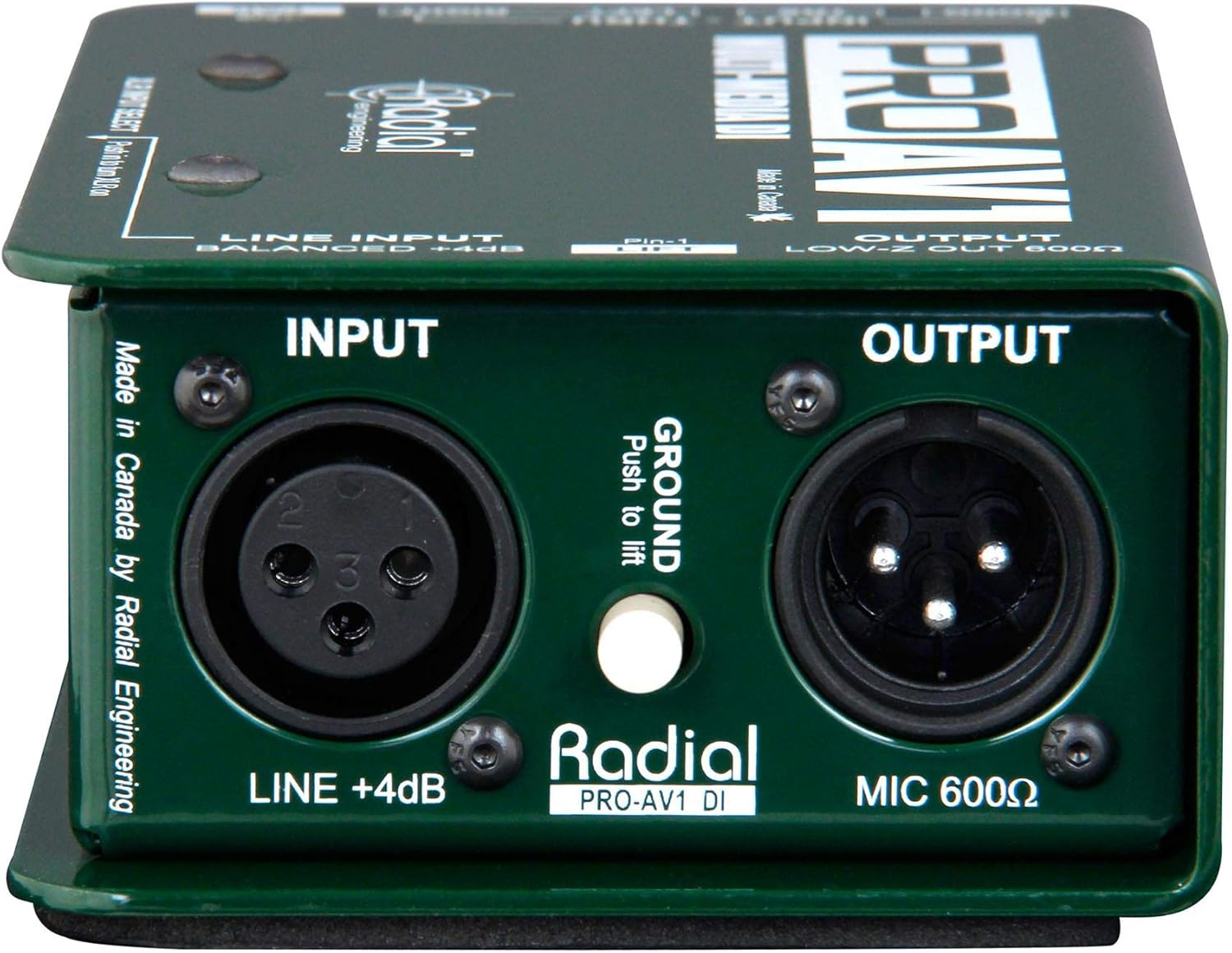 Radial Engineering ProAV1 Bundle with 2 XLR & 2 TRS Cables (5 Items)