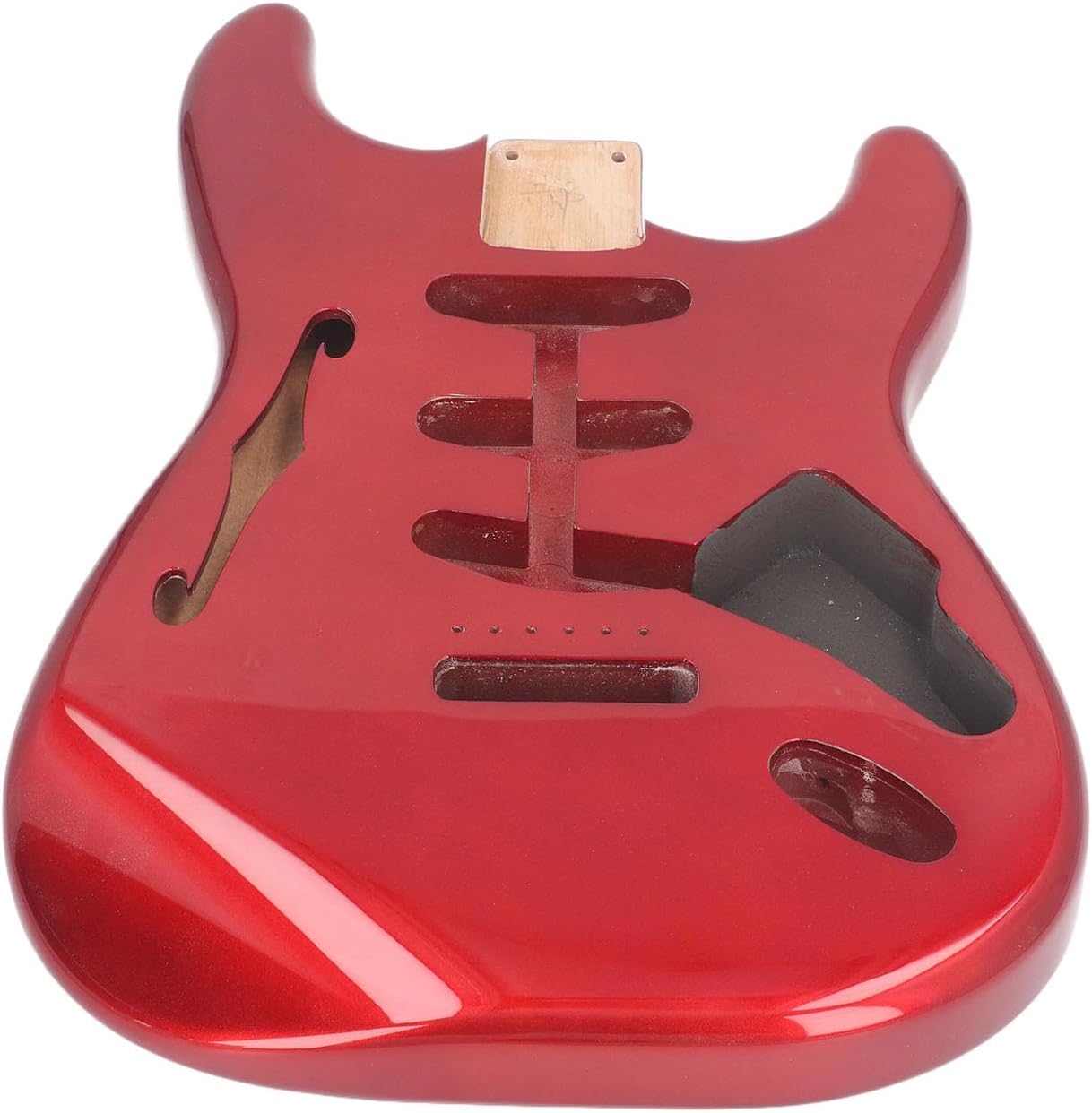 Electric Guitar Body, With SSS Wiring Way Design, Wooden Electric Guitar Body with High Gloss Finish for ST (GSB12ST Red