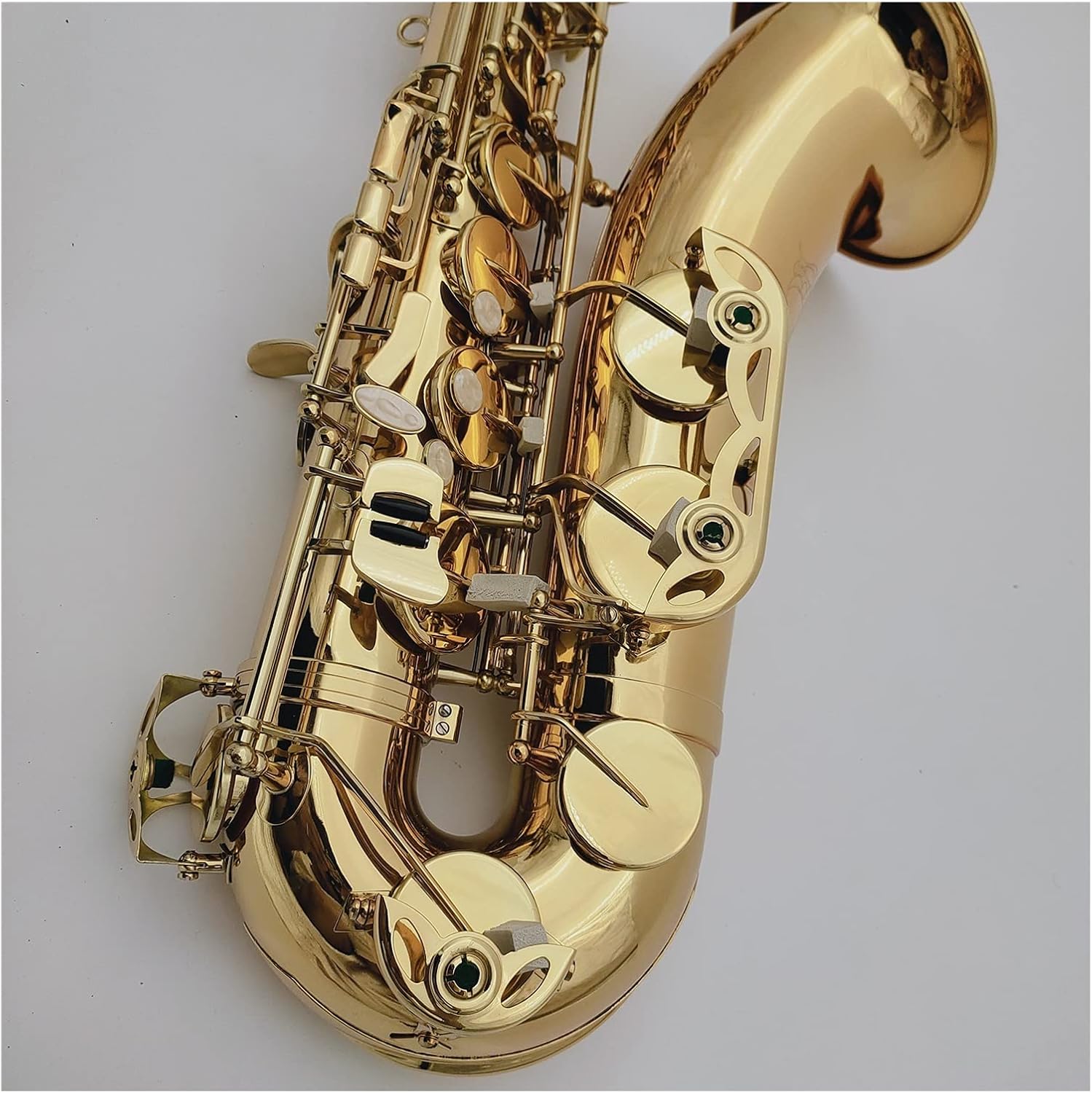 Sax Beginners Kit Tenor Saxophone Bb Tune Brass Gold Lacquer Musical Instrument with Case Accessories Wind Instrument