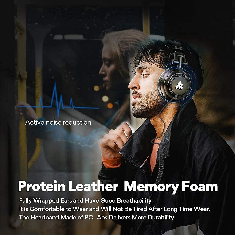 MAONO Podcast Equipment Bundle Audio Interface with Studio Headphone, Maonocaster Lite Portable ALL-IN-ONE Podcast Production Studio with 3.5mm Microphone for Guitar, Live Streaming, PC, Recording