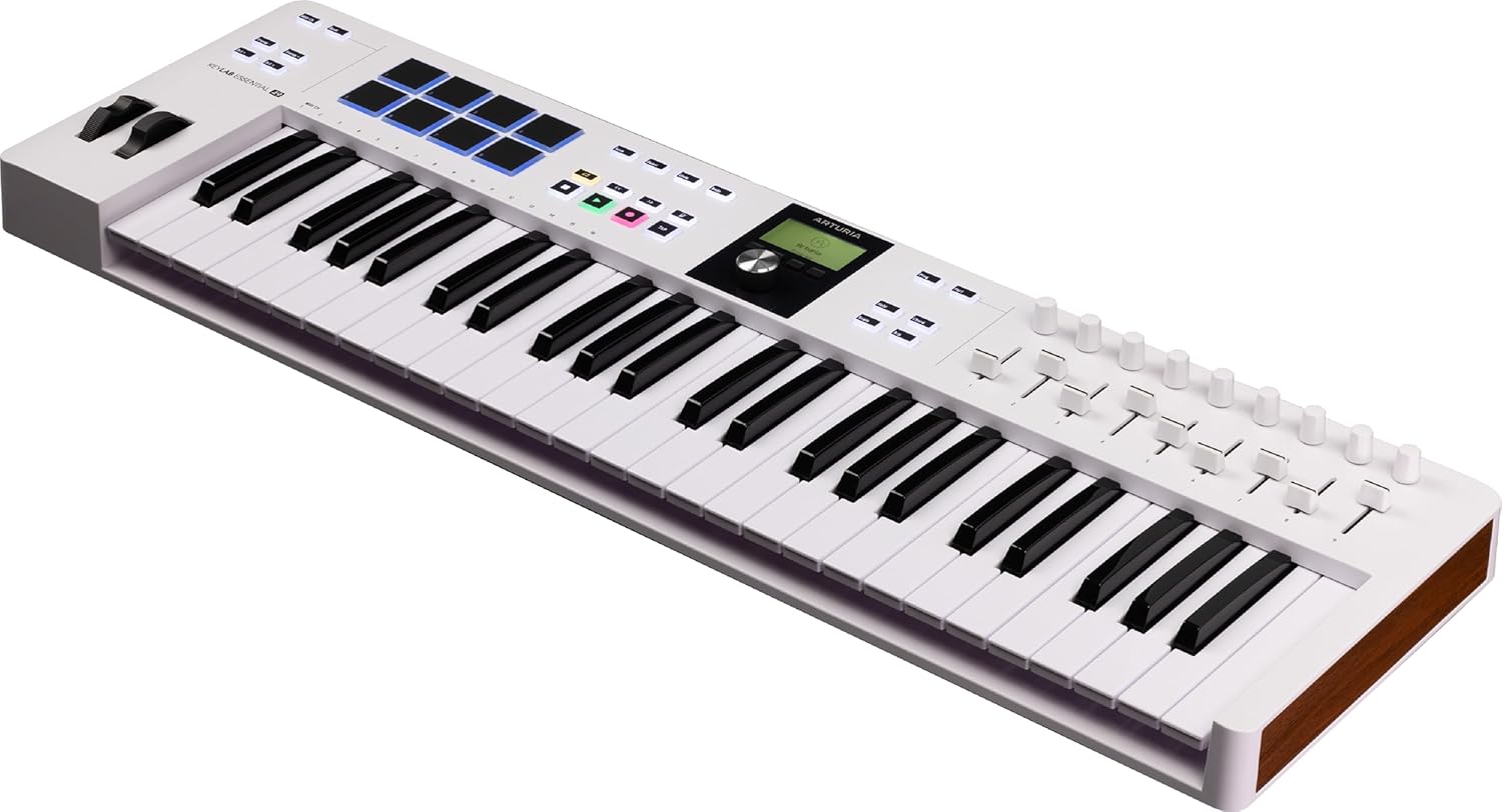 Arturia KeyLab Essential mk3 — 49 Key USB MIDI Keyboard Controller with Analog Lab V Software Included