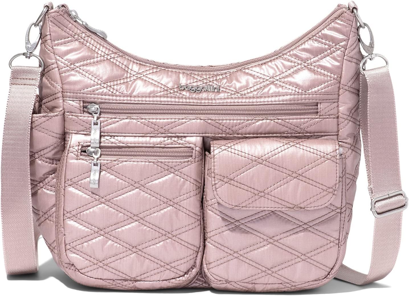 Baggallini Modern Everywhere Crossbody Bag for Women 11x9x4.5 Rfid Hobo Bag