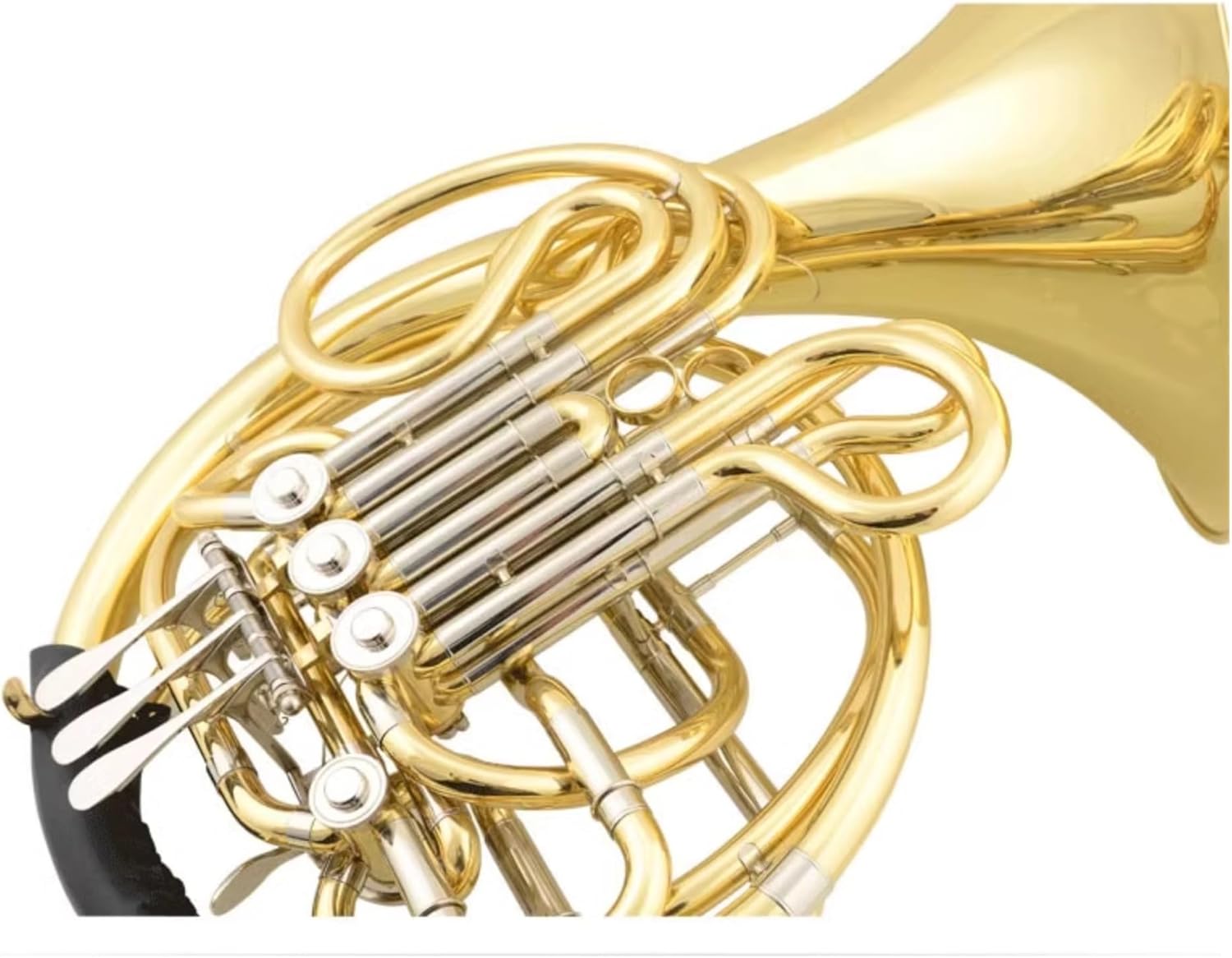 Professional musical instrument 4 key double row Bb French horn