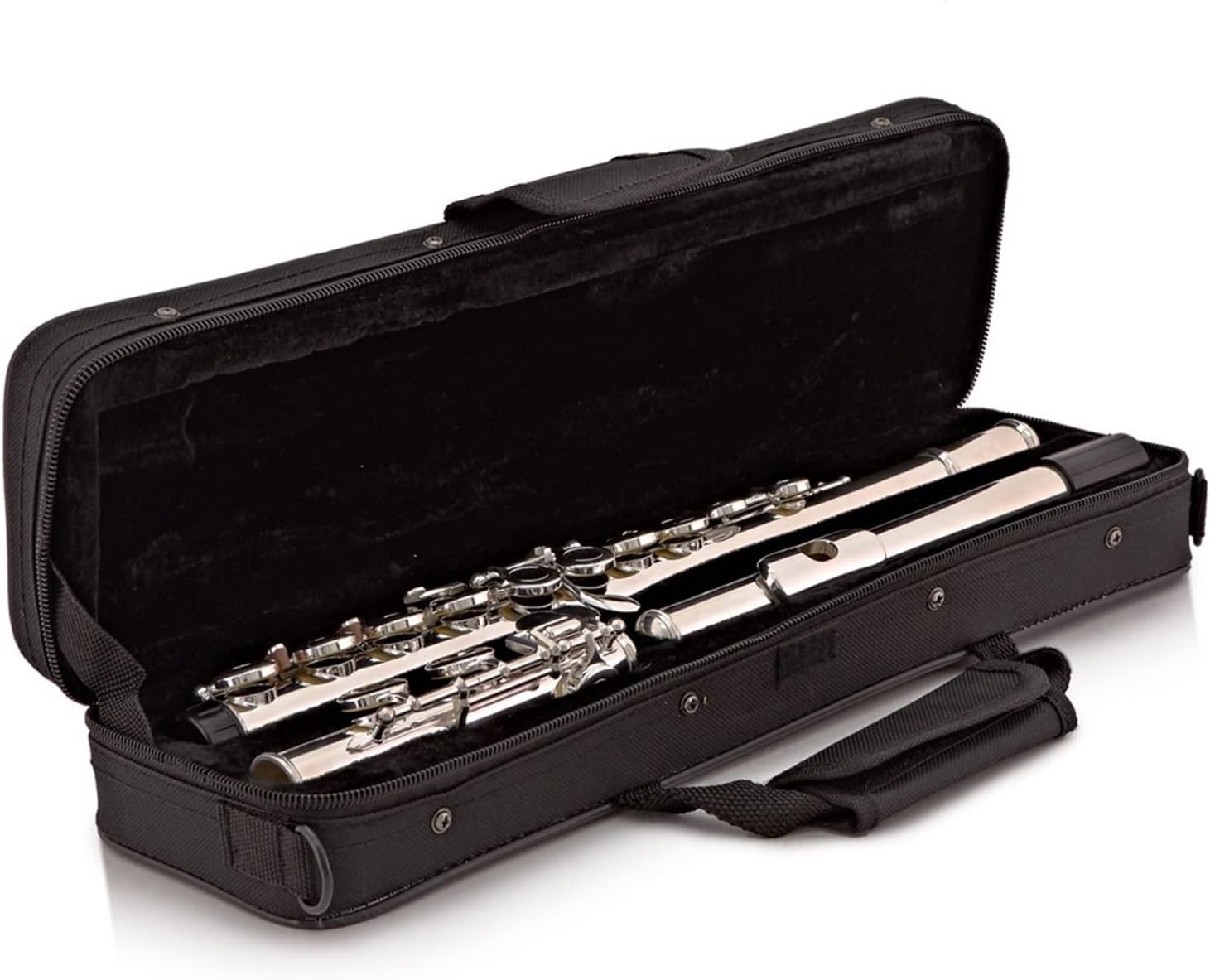 TSTS Flutes Musical Instrument Student Flute with Case 16 Hole Nickel-Silver Flute with Split E-Key Wind Instrument