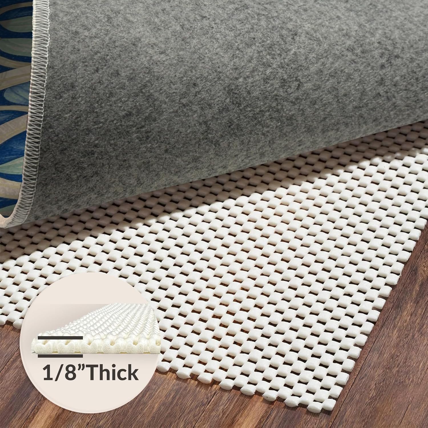 Flatwoven High Traffic Area Rug 8x10, Rock and Roll Music Themed Guitar Bass, Non Slip, Stain Resistant, Washable Area Rugs for Living Room, Bedroom (Black, 8x10)