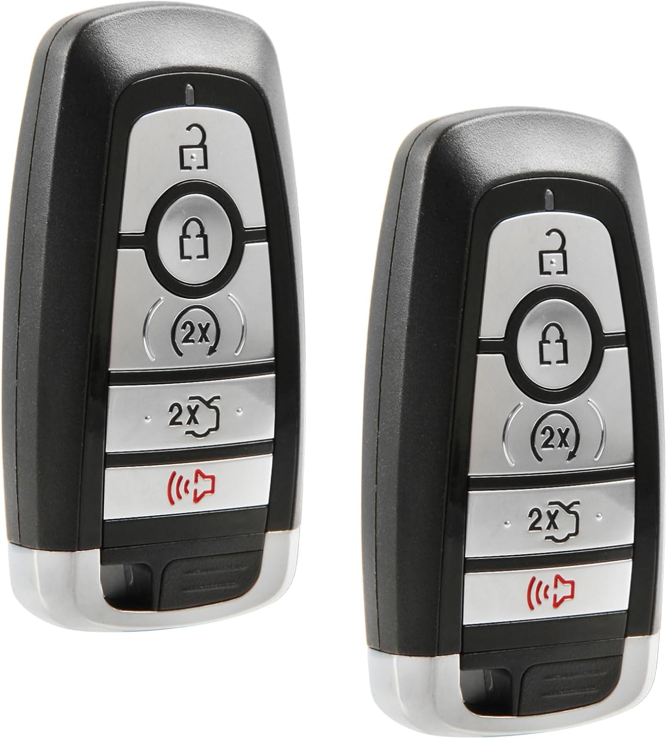 USARemote Key Fob Remote Replacement for 2017 2018 2019 2020 Ford Edge Explorer Fusion Mustang 5-Button Smart Prox M3N-A2C93142600, 5929500, 164-R8149 - Professional Programming Required (Set of 2)