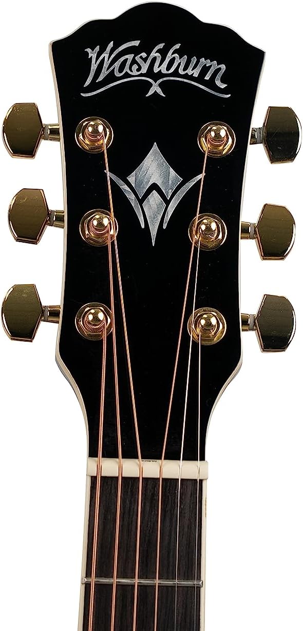 Washburn EA55G-A Festival Series Cutaway Mini Jumbo Acoustic/Electric Guitar. Koa Burst